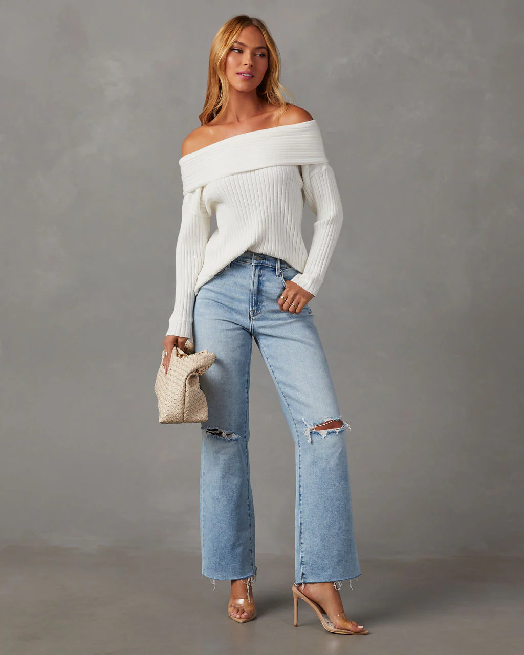 Tarol Off The Shoulder Slouch Sweater | VICI