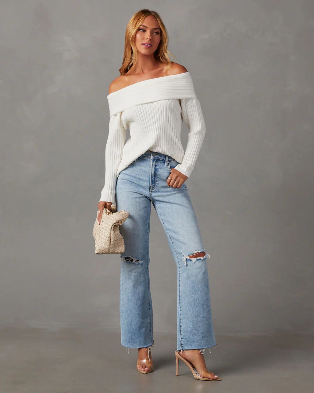 Tarol Off The Shoulder Slouch Sweater | VICI Collection