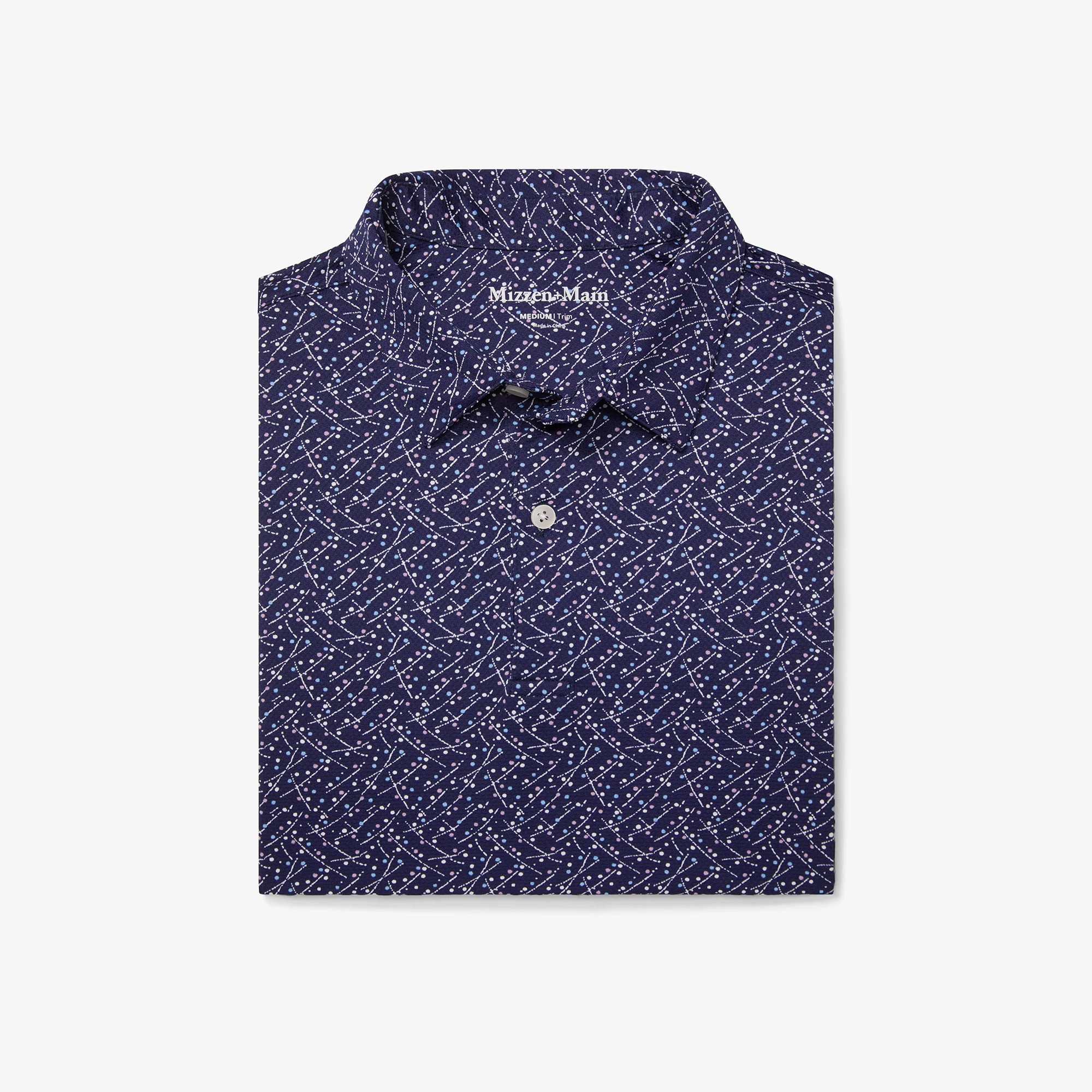 Halyard Polo - Indigo Confetti | Mizzen + Main