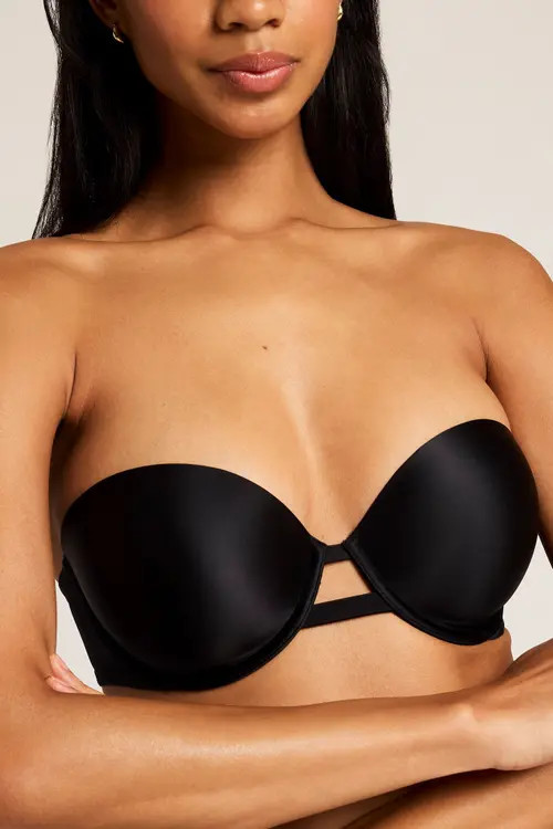 Negative Underwear Glacé Strapless Bra in Black at Nordstrom, Size 38B | Nordstrom