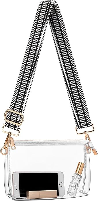 Clear Purse for Women - Stadium Approved Crossbody Bag, Small Stadium Bag for Concerts & Sports E... | Amazon (US)