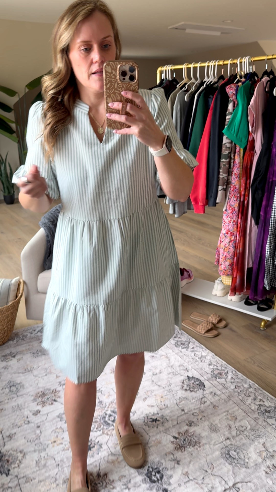 Amazon dress 
Loafers 


#LTKMidsize #LTKOver40 #LTKTravel