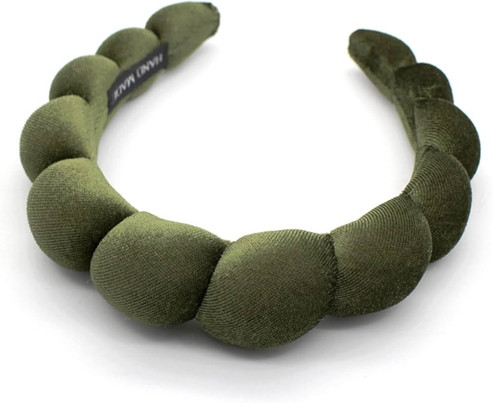 Fashion Headbands for Women Padded Fabric Hair Bands Wide Velvet Non Slip Headband Hair Accessori... | Amazon (US)