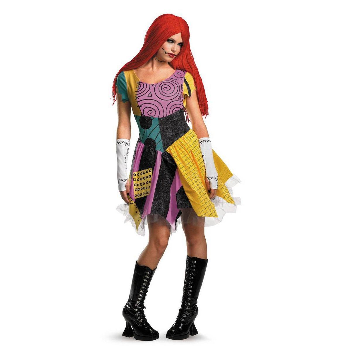 Adult Disney The Nightmare Before Christmas Sally Deluxe  Halloween Costume Dress L (12-14) | Target