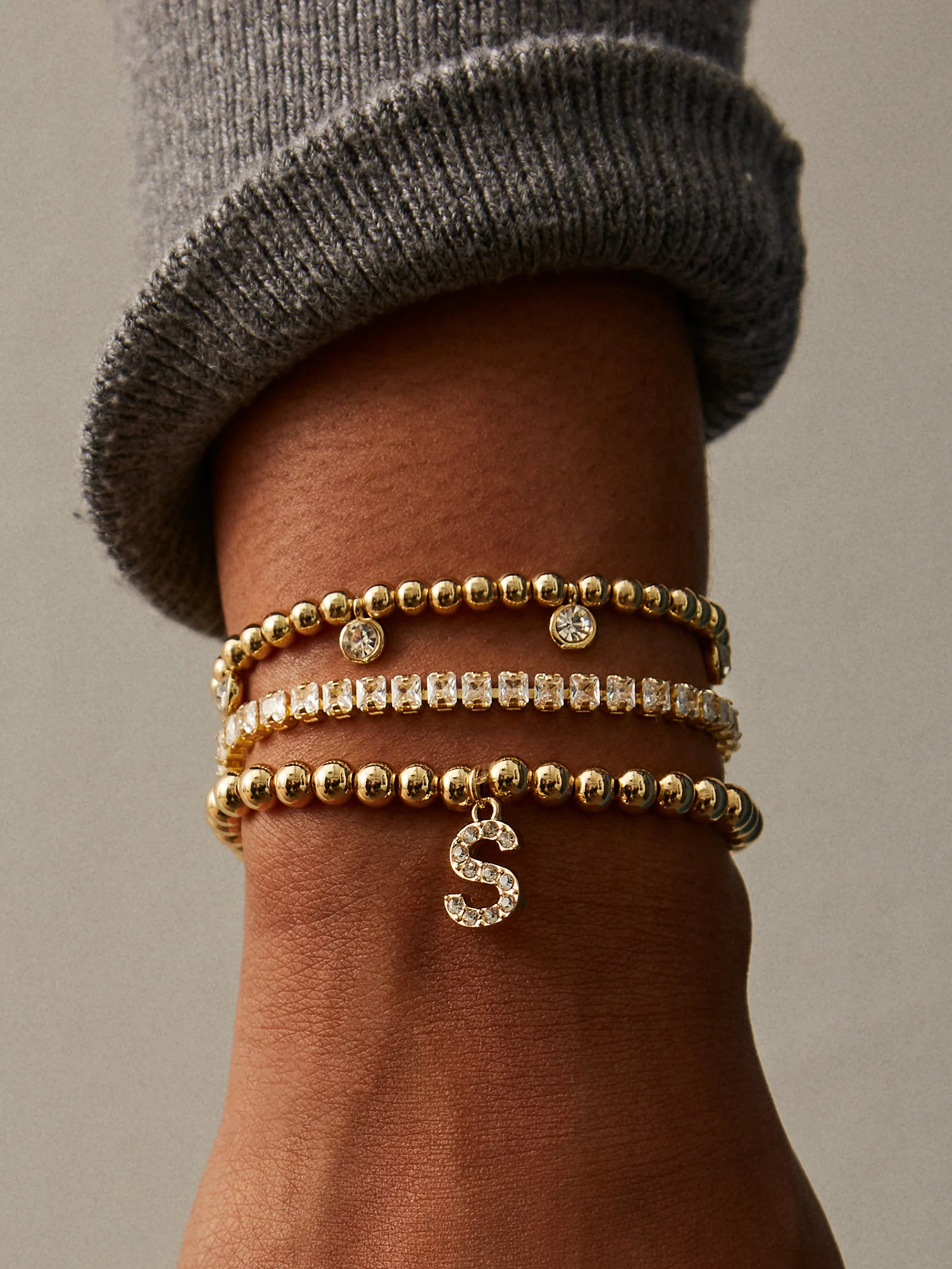 Birthstone Pisa Bracelet - Crystal | BaubleBar