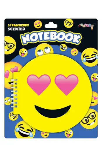 ISCREAM GIFTS Heart Eyes Emoticon Strawberry Scented Notebook | Nordstromrack | Nordstrom Rack