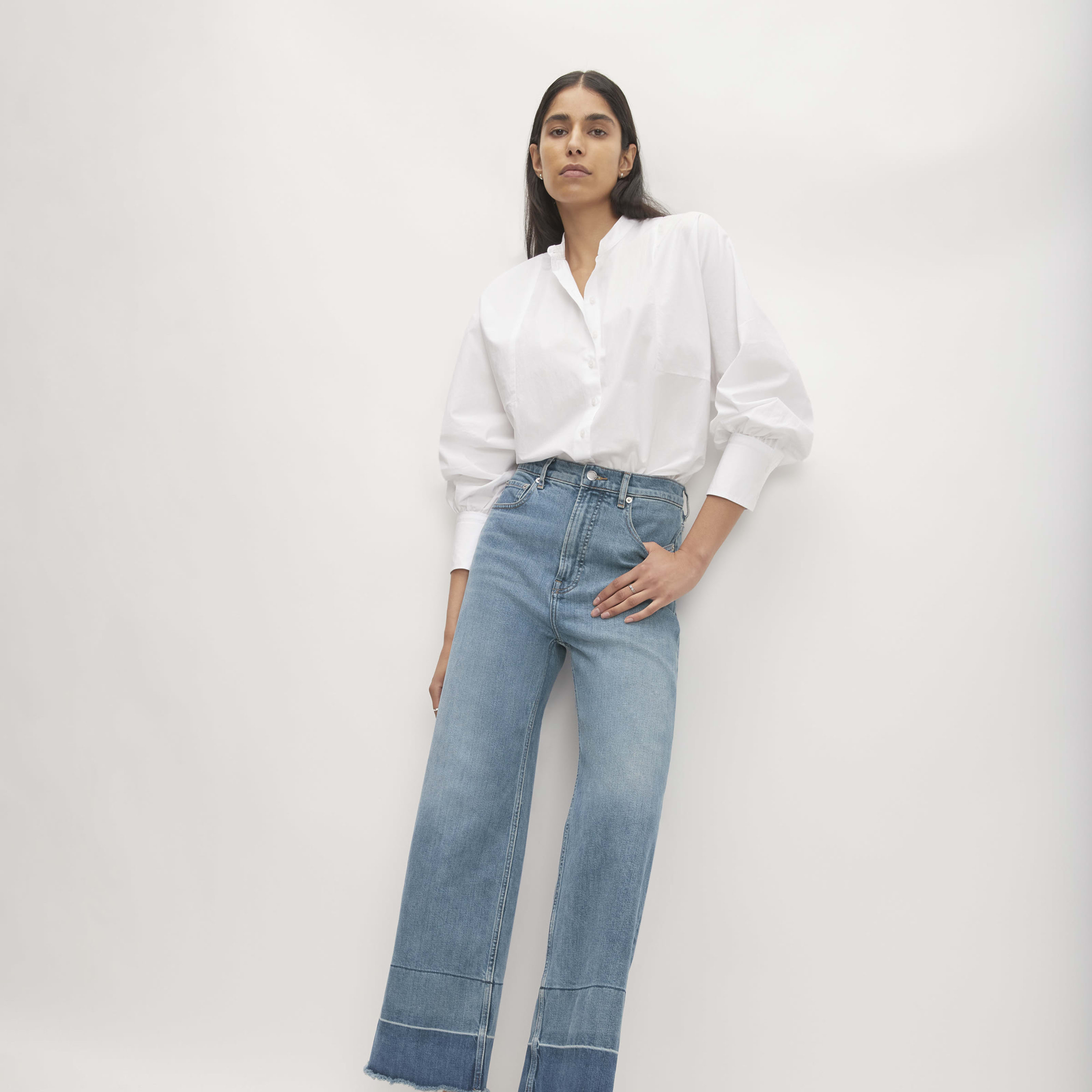 Women's Way-HighÂ® Sailor Jean by Everlane in Tint Blue, Size 24 | Everlane