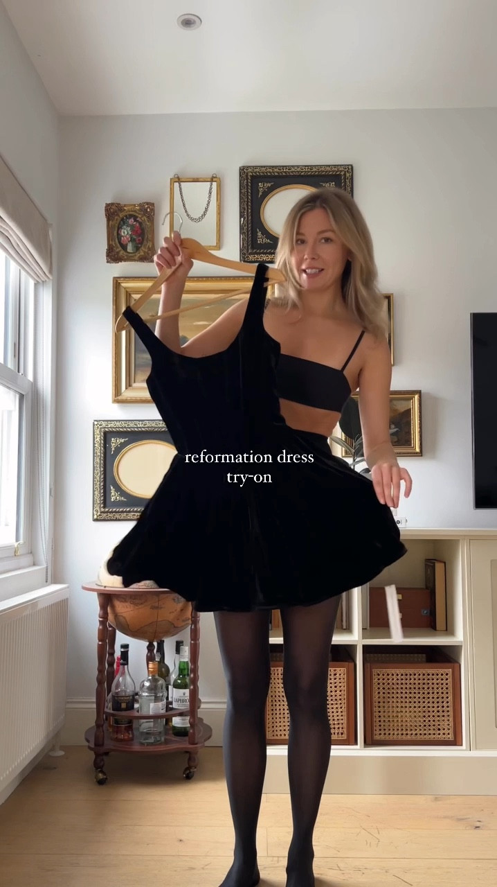 Reformation dress try-on 

#LTKVideo 

#LTKHoliday #LTKParties