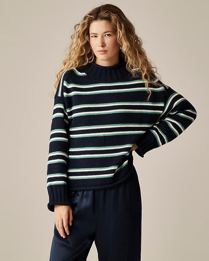 2025 Rollneck™ sweater in stripe | J. Crew US