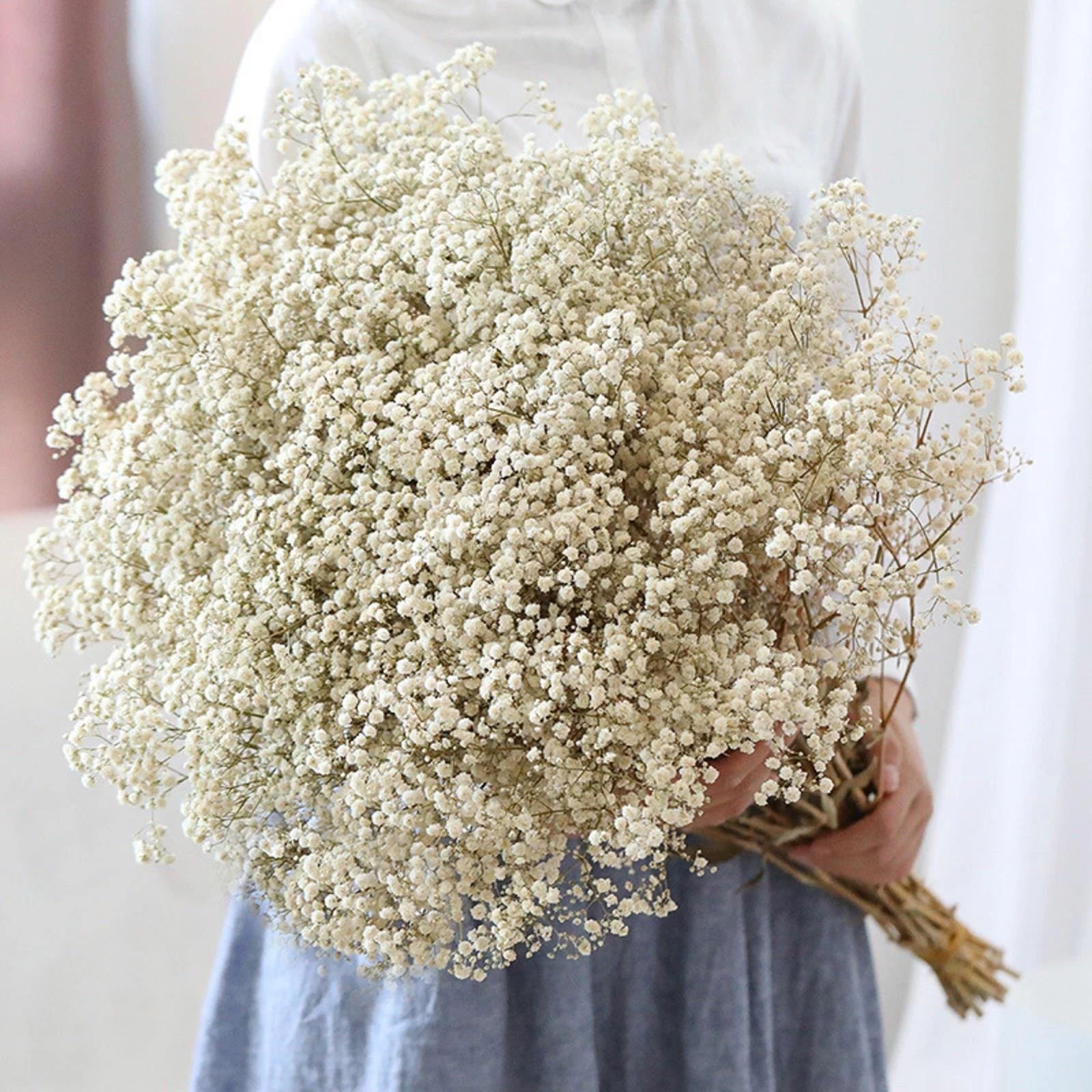 Artificial Flowers Gypsophila Dry Bouquet, Immortal Flowers Gypsophila Home Decor Wedding Flowers | Walmart (US)