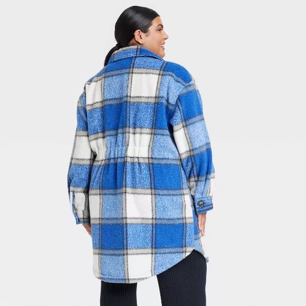 Women's Plus Size Shacket - Ava & Viv™ Plaid | Target