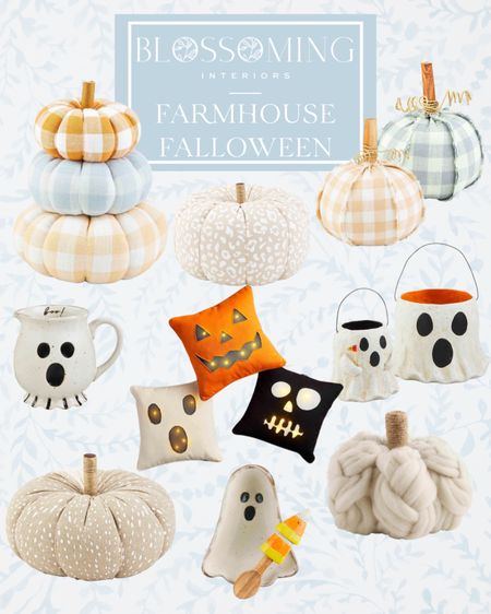 Farmhouse Falloween decor. These plush pumpkins are a great way to cozy up your space. 

#LTKFind #LTKSeasonal #LTKhome