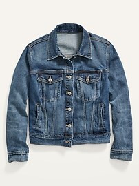 Classic Medium-Wash Jean Jacket for Women | Old Navy (US)