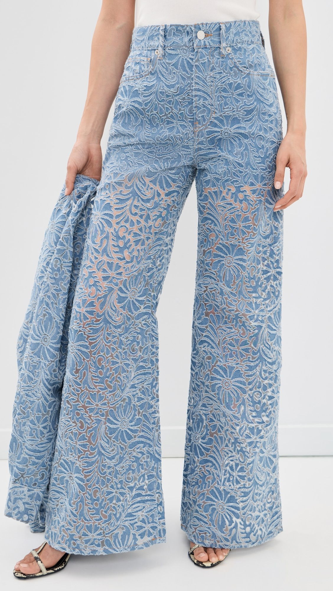 Taylor Floral Burnout Jeans | Shopbop