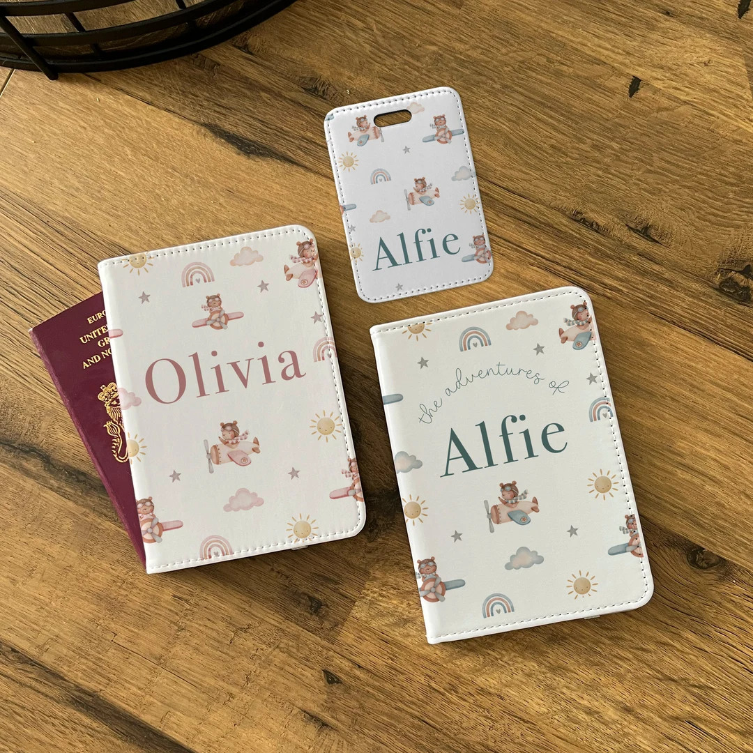Personalised First Passport Cover - 1st Passport Holder - Kids Passport Cover - Baby Passport Hol... | Etsy (US)