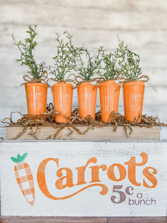 Faux Carrot Whip Fake Food Easter Decor Carrot Decor | Etsy | Etsy (US)