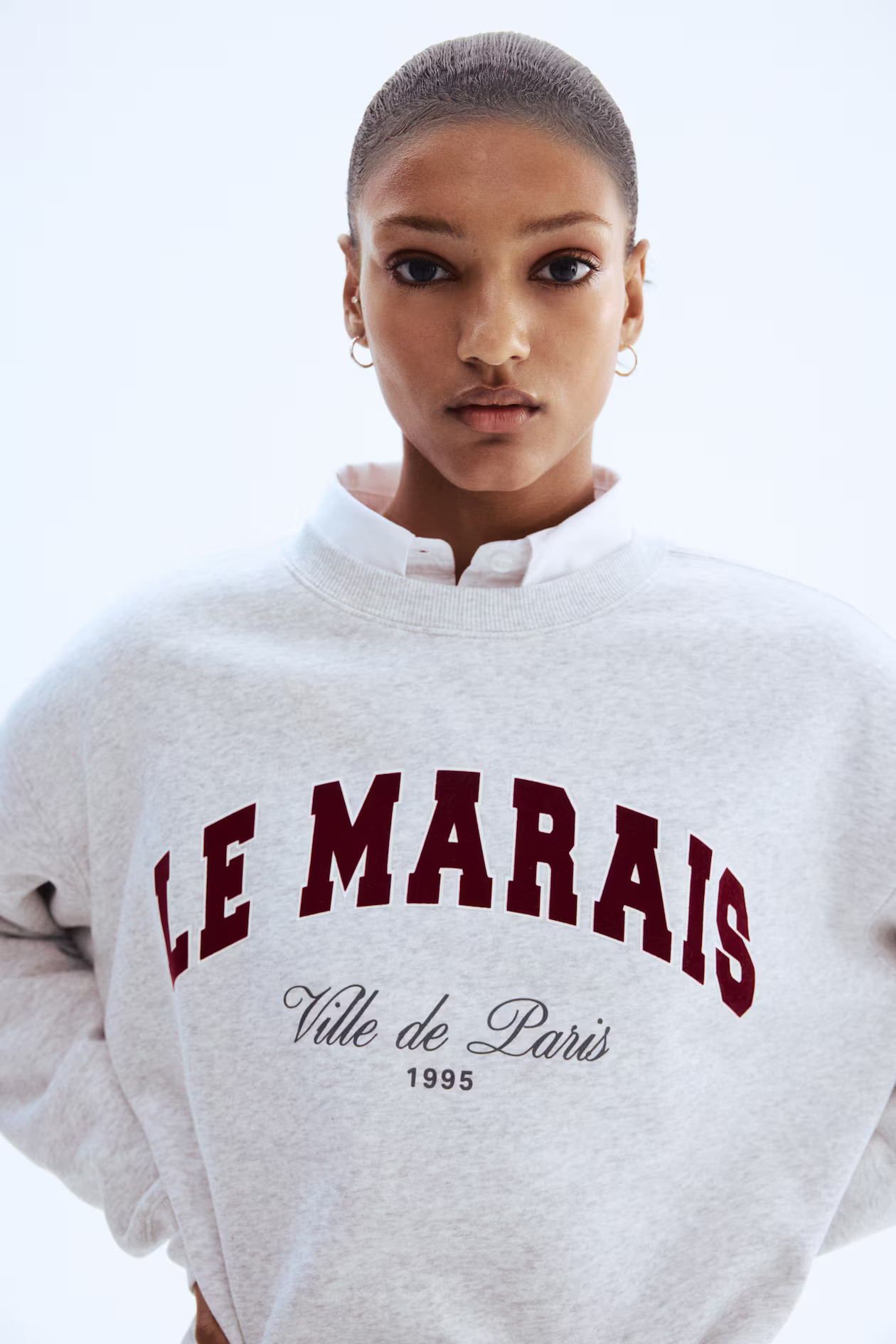 Sweatshirt with Text Motif | H&M (US + CA)
