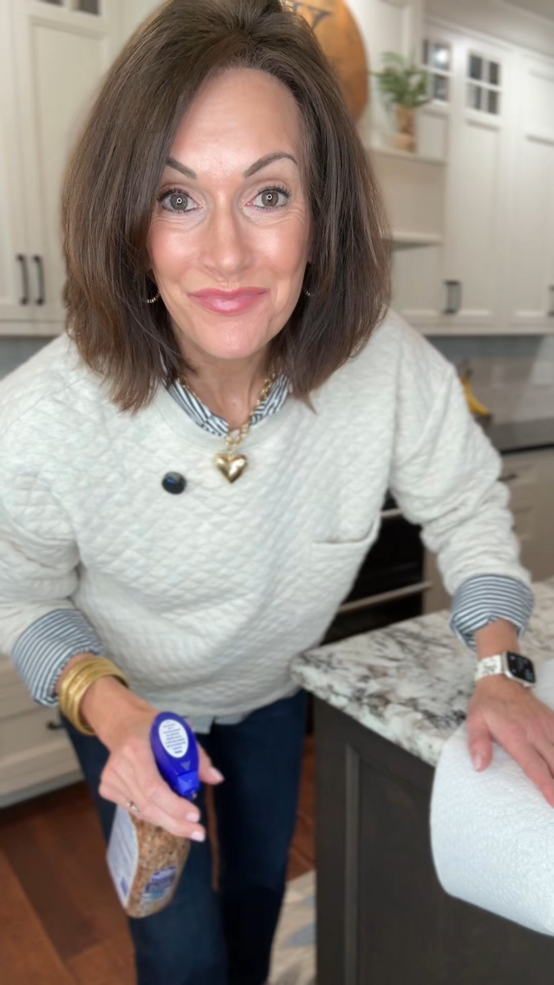 Quilted sweatshirt- M
Striped shirt - M
Jeans - size 10 regular (run small) available in petite and tall too 
Use : ANNIEKXSPANX  on Spanx styles that aren’t on sale. 

20% off mules with CE-BLESSING

ELEVATED CASUAL 

#LTKootd #LTKSaleAlert #LTKstorytime