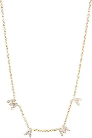 Mama Pavé Shaky Pendant Necklace | Nordstrom