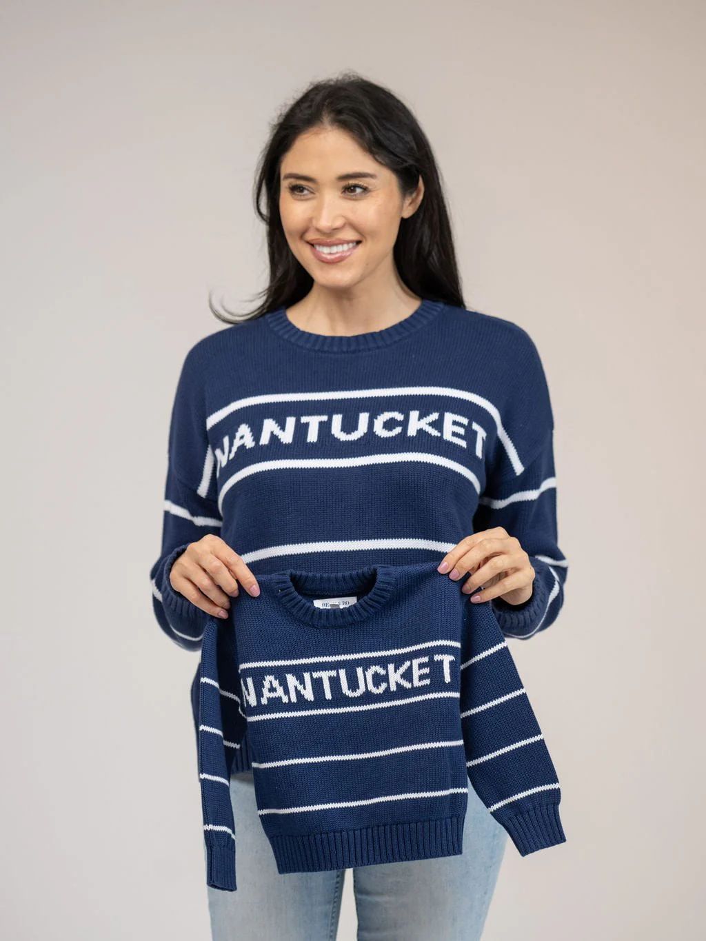 Kids Nantucket Sweater in Navy Stripe | Beau & Ro