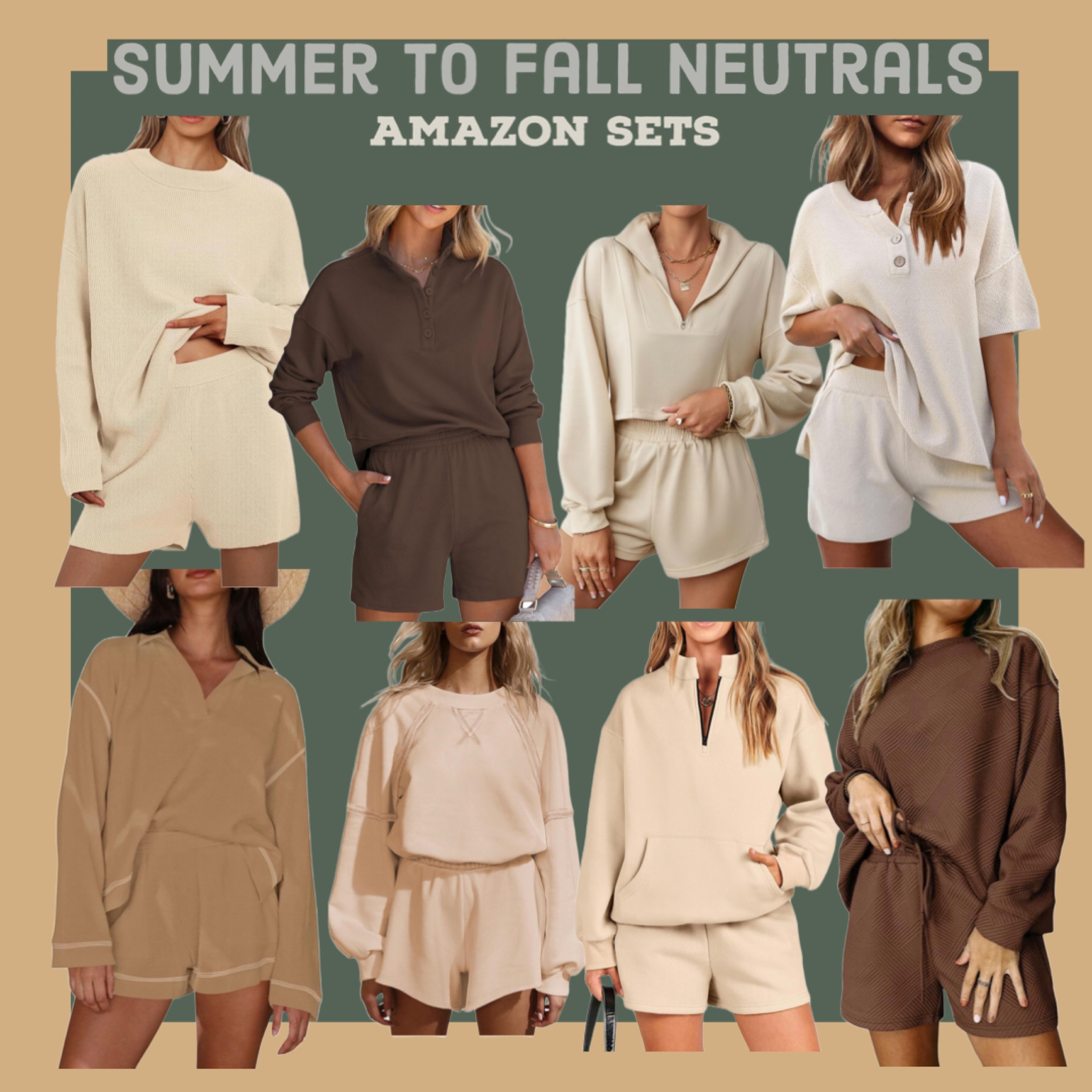 Summer to Fall Transition Pieces 

casual fall set, amazon set, matching set, free people dupe, lululemon dupe, spanx dupe, air essentials, softstreme, sweater set, two piece set, lounge set, fall outfit, amazon fashion, hoodies, crewneck, comfy outfits, comfy sets, maternity, fall style, fall fashion, pregnancy outfit, travel style, travel outfit, jogger set, sweat set, sweatshirt, knit set, cozy, knitted, sage, striped set , looks for less, dupes, luxury for less, Hermes, Gucci, coatigan, cardigan, short set, pleated skirt, tennis skirt, neutrals, browns, tan, summer to fall, transition pieces, short set 


#LTKU #LTKSeasonal #LTKstyletip