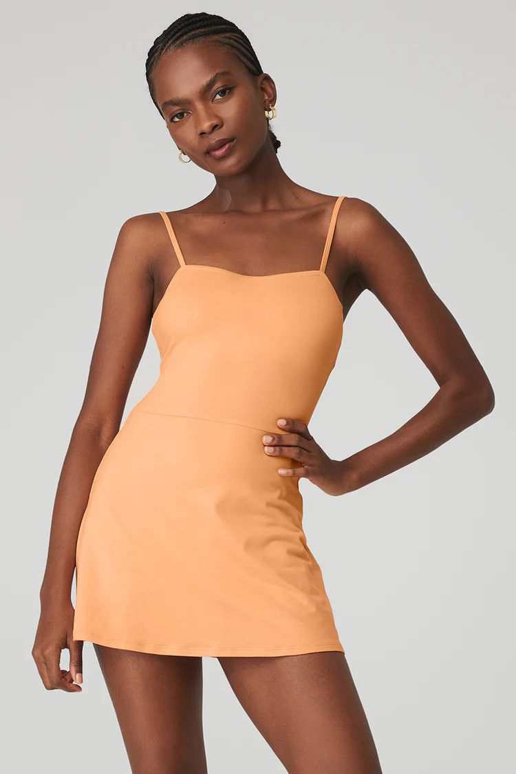 Alosoft Courtside Tennis Dress - Cantaloupe | Alo Yoga