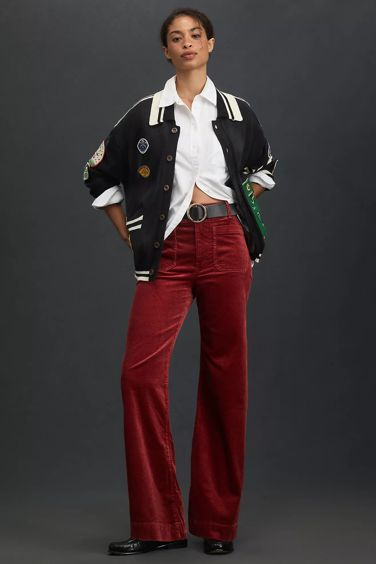 The Colette Corduroy Full-Length Wide-Leg Pants by Maeve | Anthropologie (US)