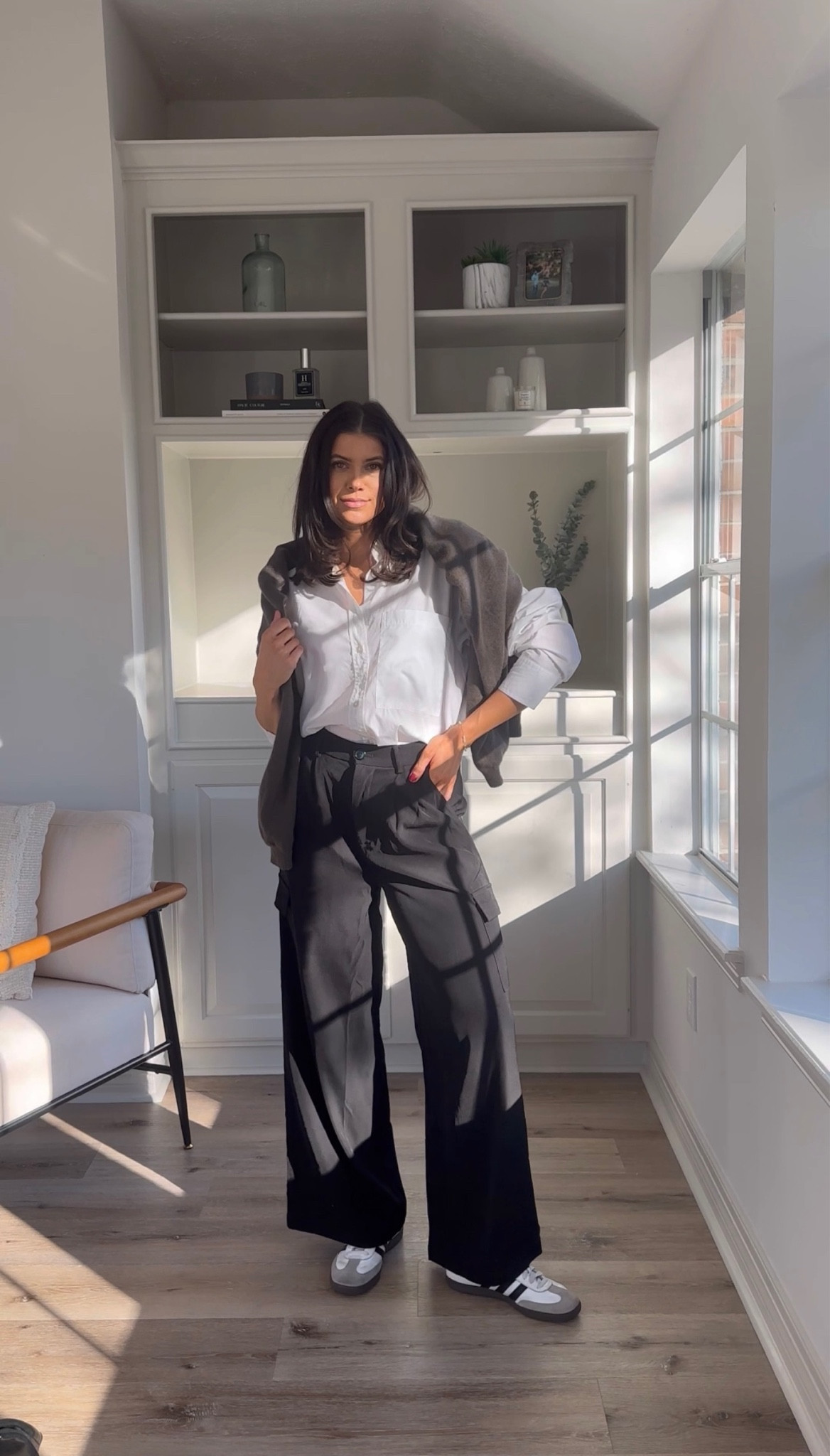 Green cardigan is thrifted- linking similar for you girls
Black cargo trousers- size small. I am 5’5”
White button up- fits oversized. Wearing a small
Sneakers are TTS- men 7/women 8

#LTKfindsunder50 #LTKsalealert #LTKstyletip