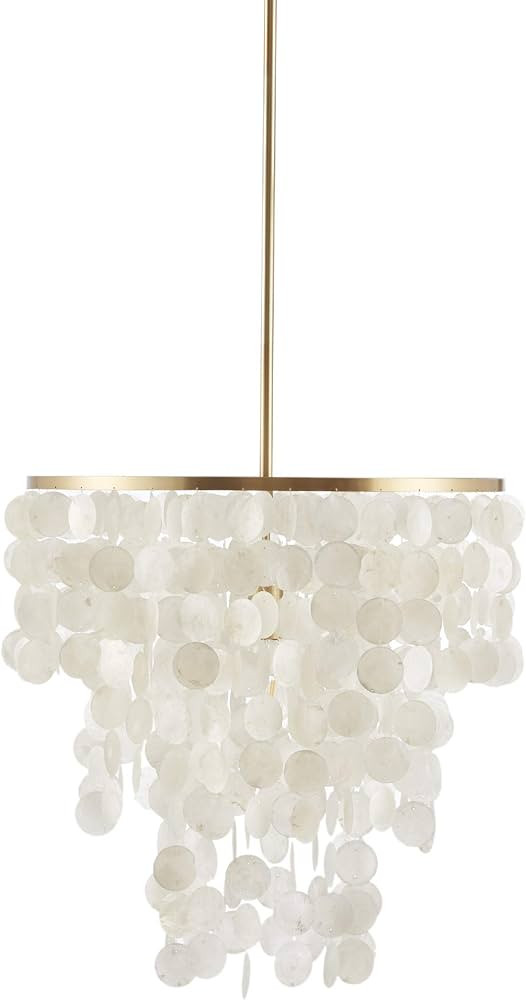 Urban Habitat Isla Modern Classic Chandeliers-Metal, White Shell Shade Pendant Ligthing Lamp Ceil... | Amazon (US)