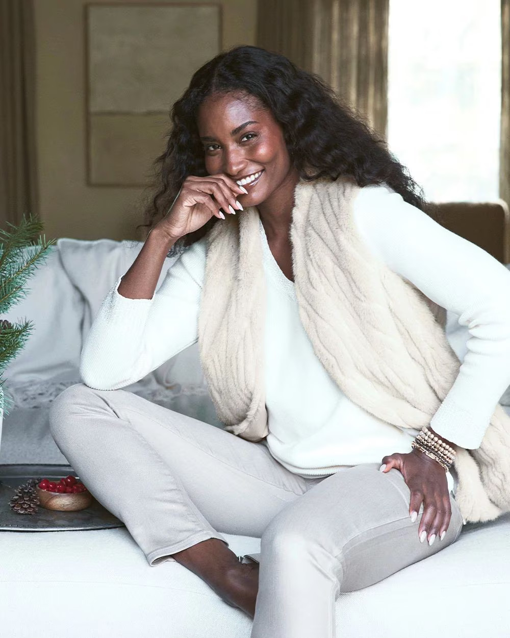 Elongated Faux Fur Vest | Chico's