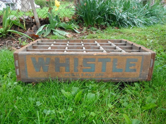 Rare Vintage Wooden Whistle Brand Soda Crate  Huntington WV - Etsy | Etsy (US)
