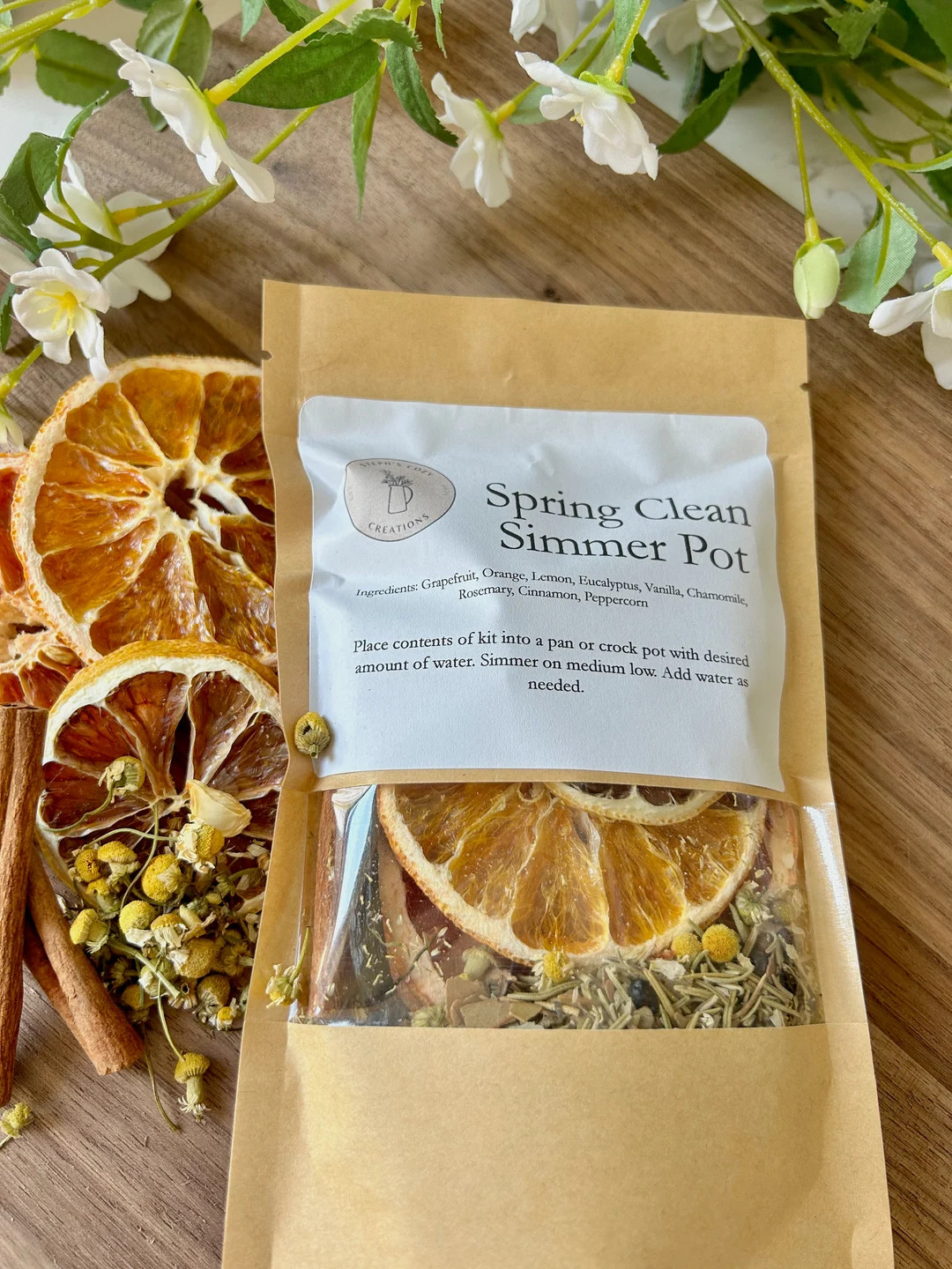 Spring Clean Simmer Pot | Stovetop Potpourri | All Natural | Housewarming Gift | Non-toxic | Home... | Etsy (US)