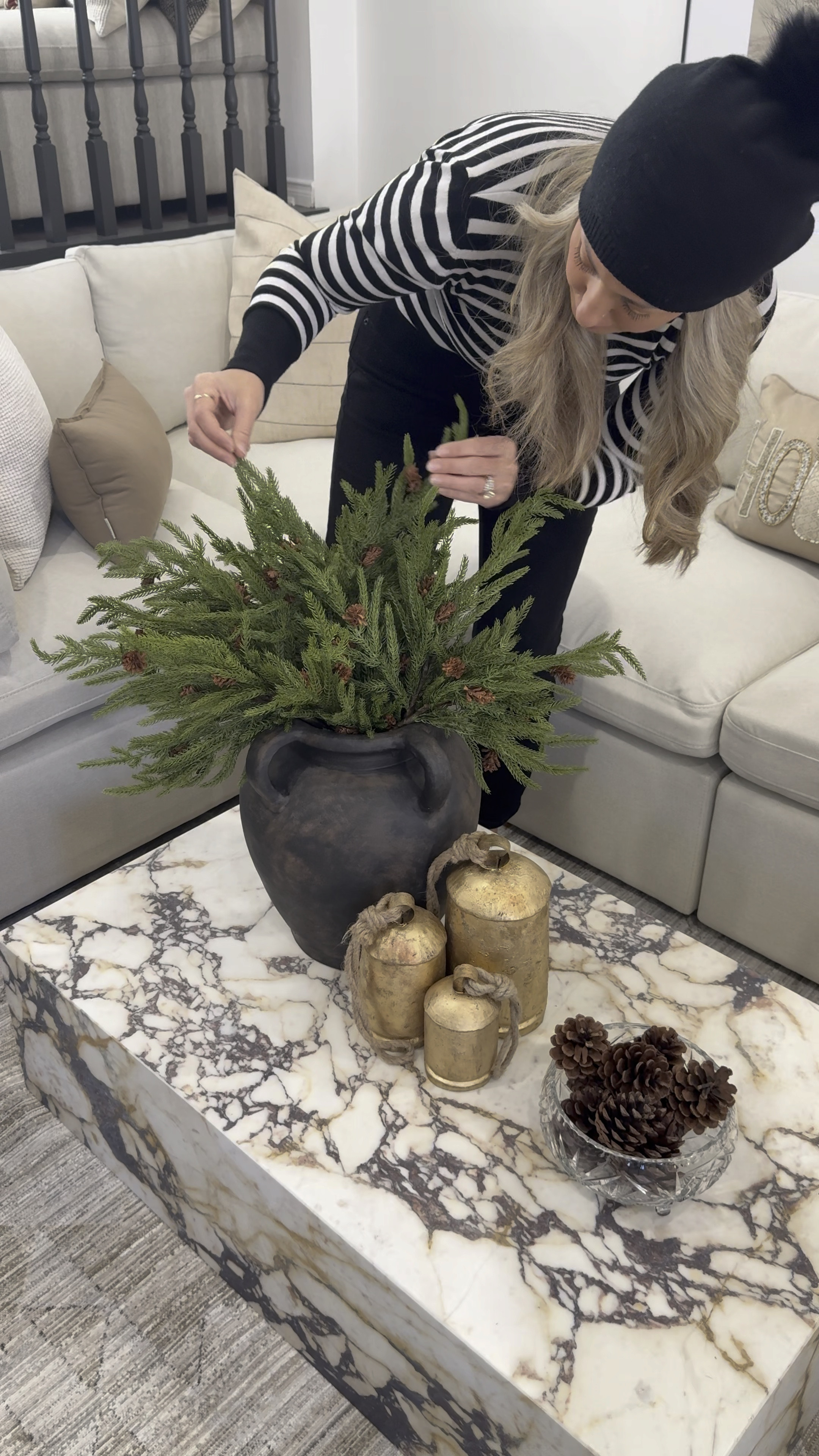 Shop these beautiful Norfolk pine stems with adorable little pinecones! They are so realistic and come with enough stems to create a full and fluffy arrangement!

#norfolkpine #holidaydecor #budgetfriendly #ltkvideo #christmasdecor #modernorganic #holidayhome

#LTKHome #LTKHoliday #LTKFindsUnder50