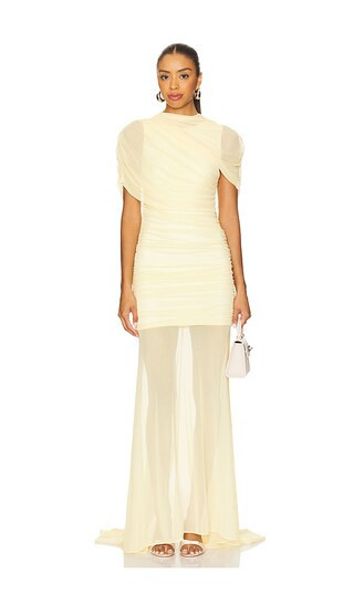 Amanda Uprichard x REVOLVE Evianna Gown in Yellow. - size S | Revolve Clothing (Global)