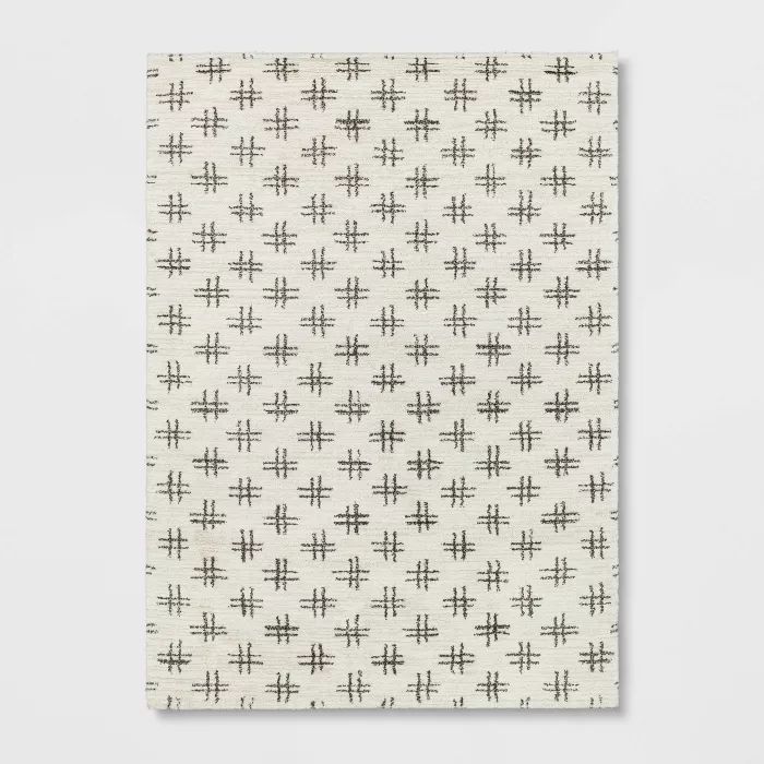 Stafford Hashtag Area Rug Ivory - Threshold™ | Target