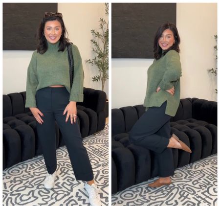 There are so many ways you can style a sweater and dress pants, but this is how I chose to do it for workwear vs a casual look. I’ve been loving sneakers with dress pants lately. 

See product review for sizing details 

#LTKworkwear #LTKstyletip #LTKsalealert