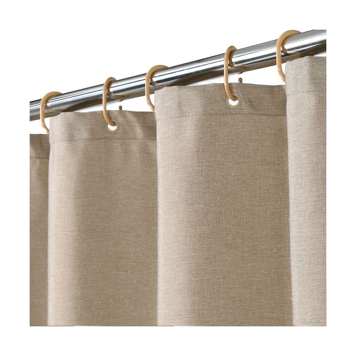 Trinity Flax Linen Like 240GSM Heavy Weight Fabric Shower Curtain for Bathroom | Target