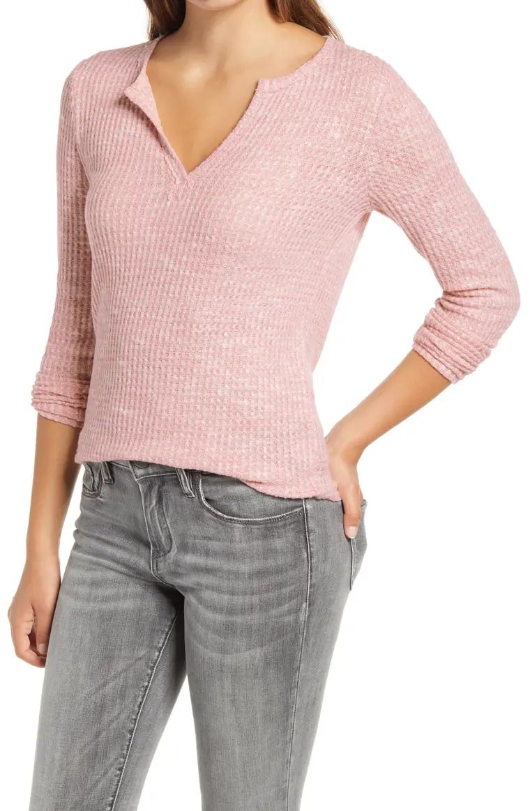 Long Sleeve Thermal Henley Top | Nordstrom