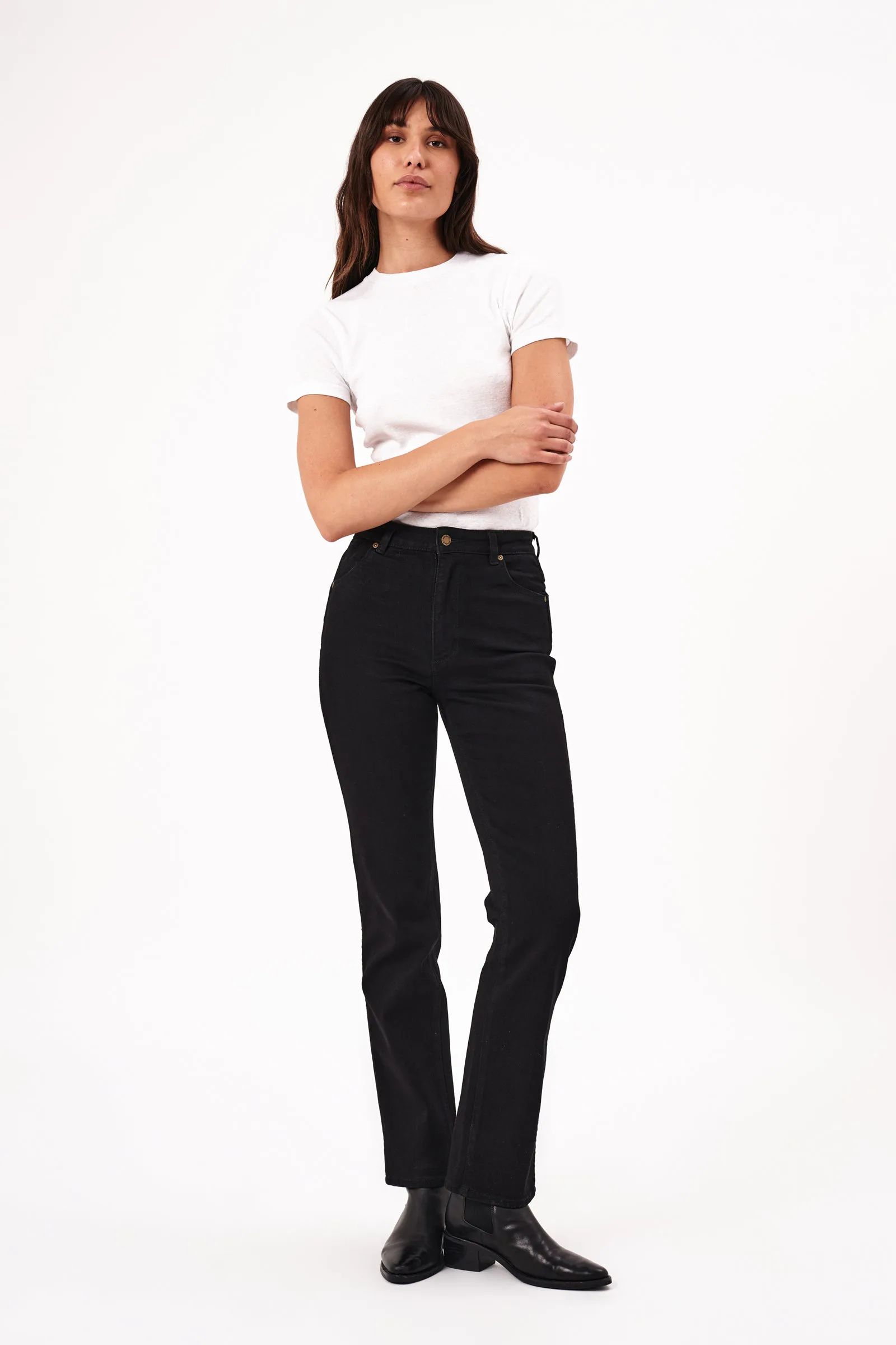 Original Straight Long - Rinse Black | Rolla's Jeans APAC