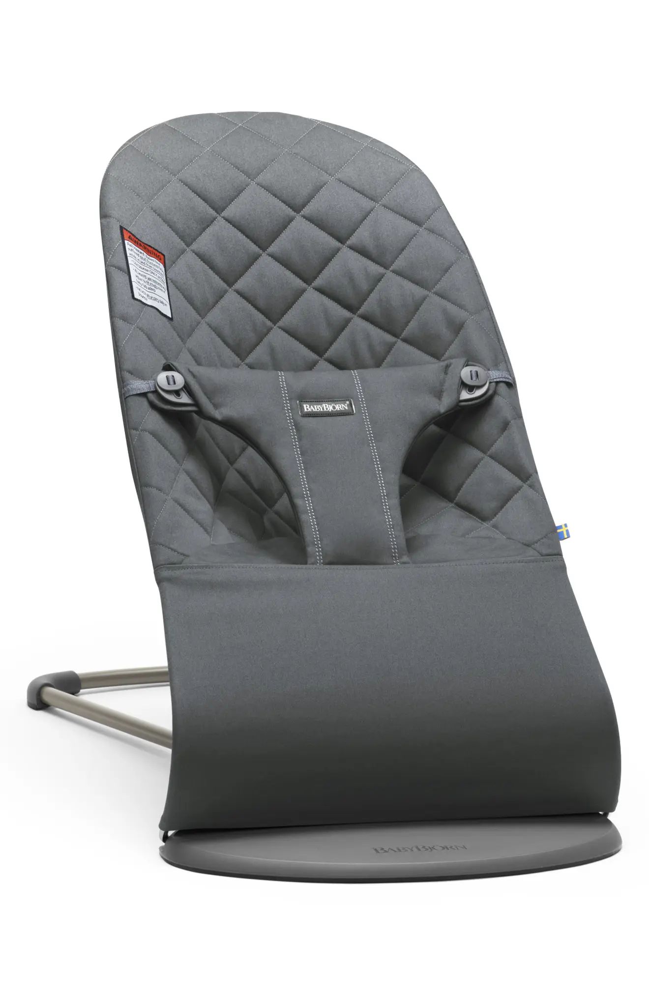 BabyBjorn Bouncer Bliss Convertible Quilted Baby Bouncer in Anthracite at Nordstrom | Nordstrom