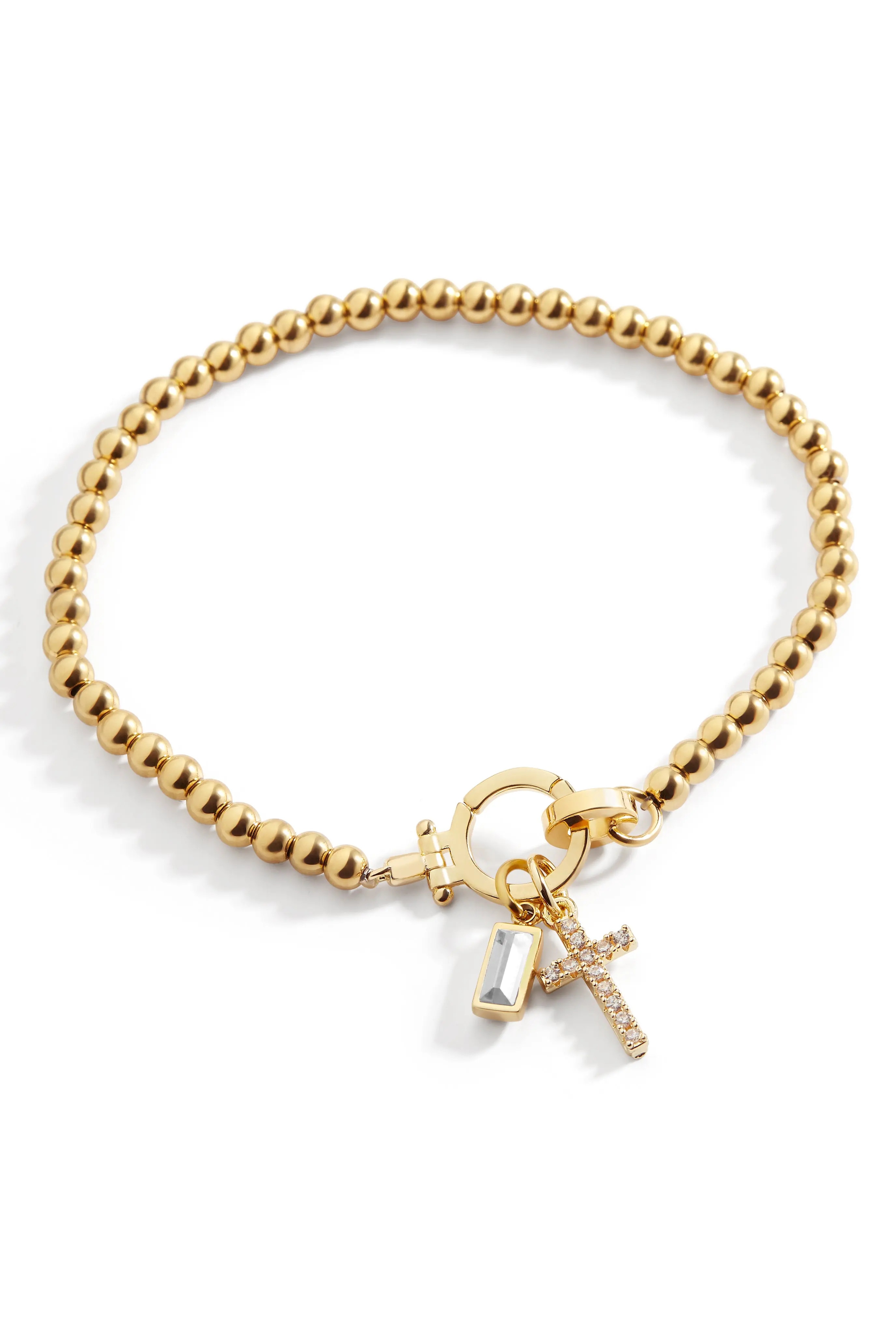 Cross Charm Birthstone Bracelet (Women) | Nordstrom | Nordstrom