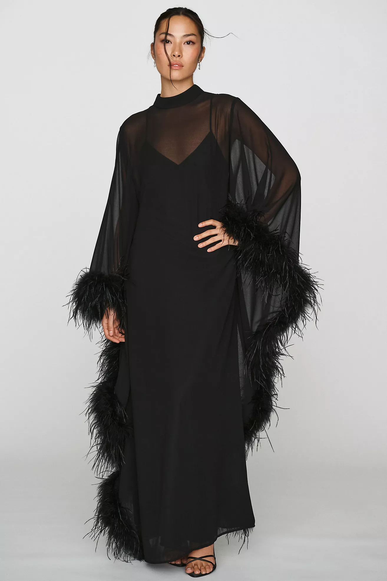 Hutch Feathered Kaftan | Anthropologie (US)