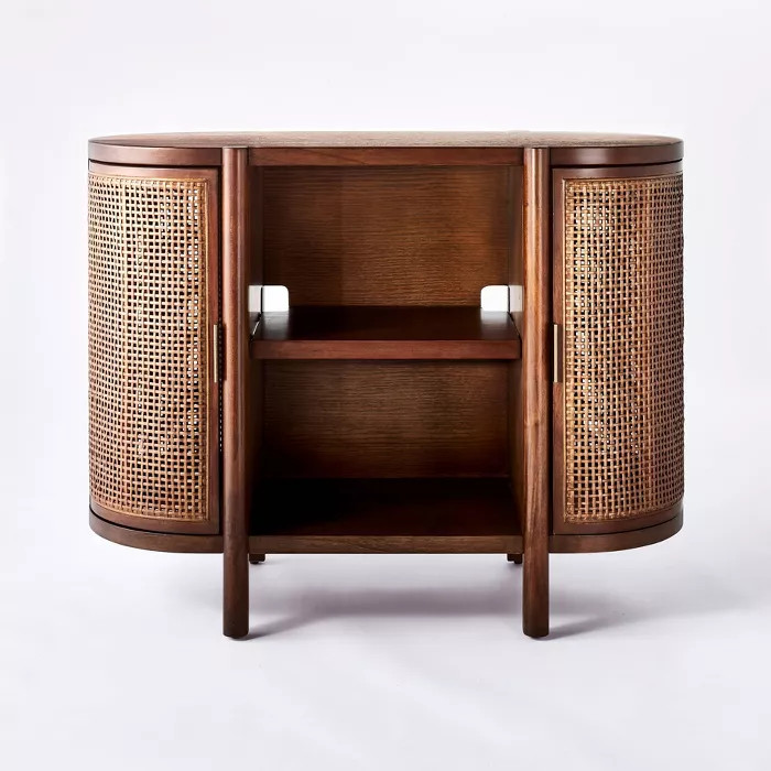 Portola Hills Caned Door Console with Shelves - Threshold™ designed with Studio McGee | Target