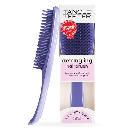 Tangle Teezer Ultimate Detangler Brush for Wet & Dry Hair, Eliminates Knots & Reduces Breakage for Straight to Wavy Hair Types, Amazon Exclusive Lilac Purple | Amazon (US)