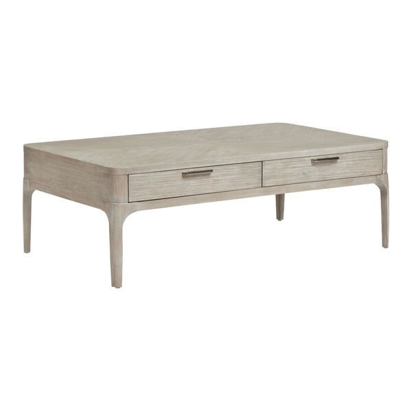 Alexandra White Rectangular Coffee Table | Bellacor