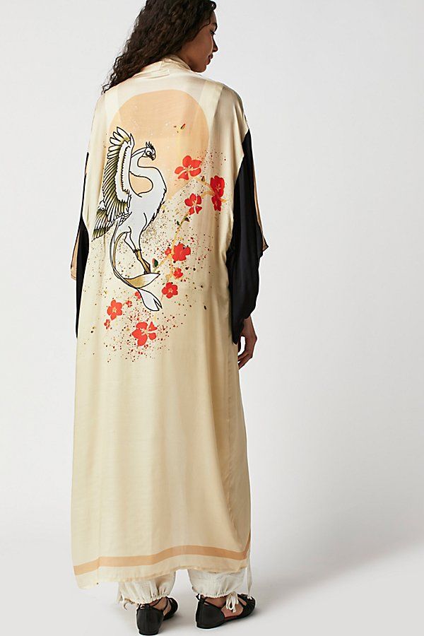 Rising Sun Maxi Kimono by Free People, Pearl Combo, One Size | Free People (Global - UK&FR Excluded)