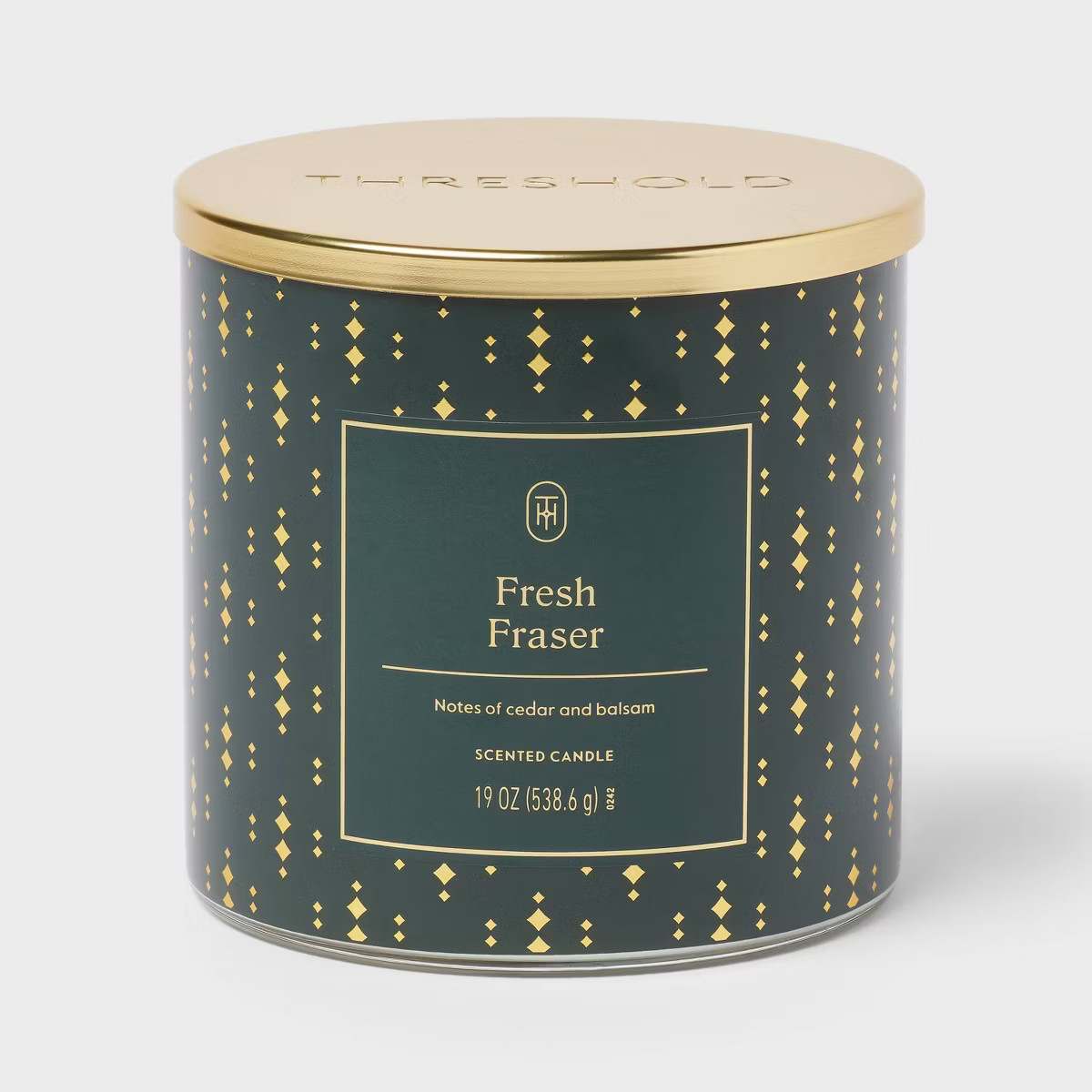 3-Wick Limited Edition Glass Fresh Fraser Jar Candle - Threshold™ | Target