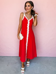 Memories Being Made Sleeveless Midi Dress | Ruthie Grace