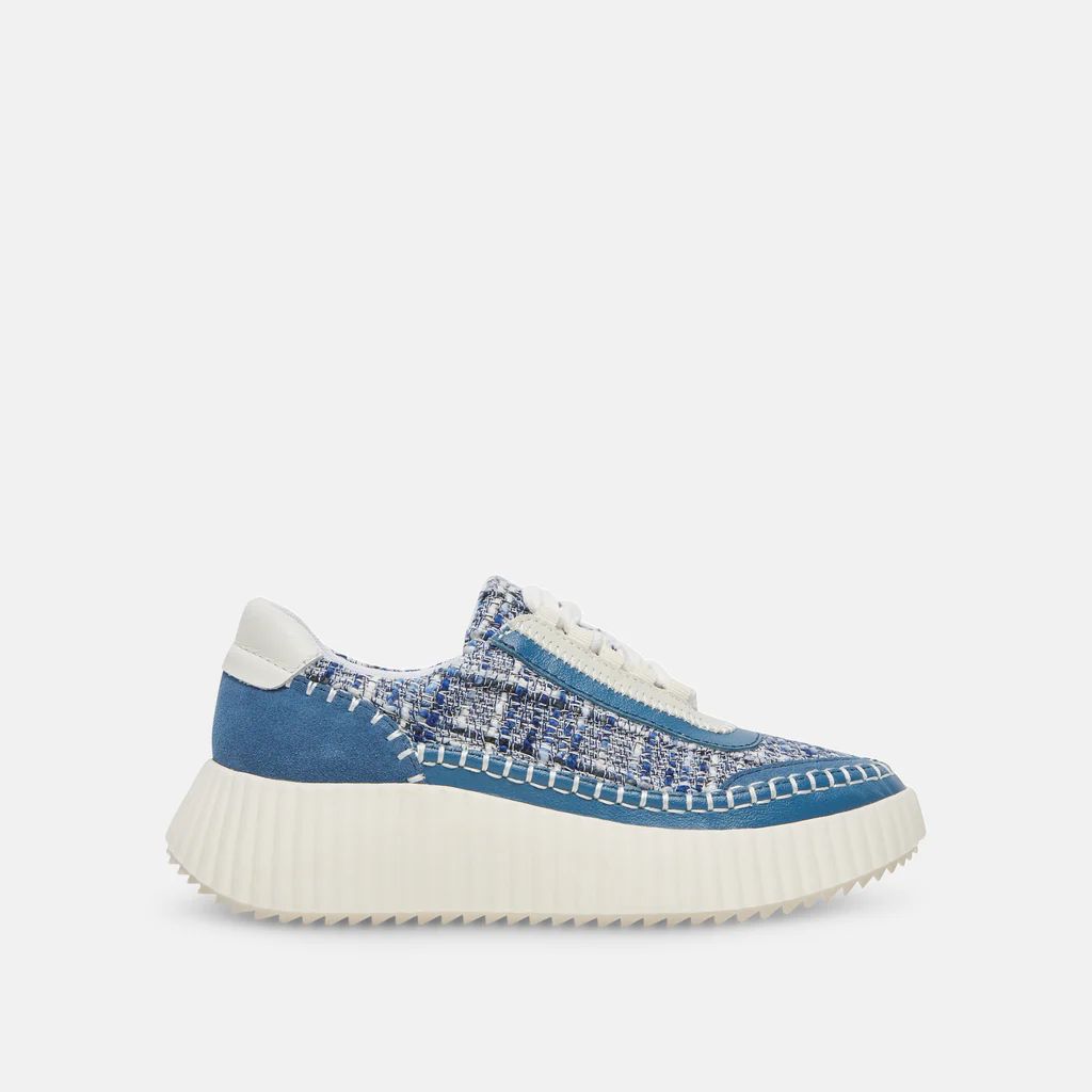 DOLEN SNEAKERS NAVY MULTI WOVEN | DolceVita.com