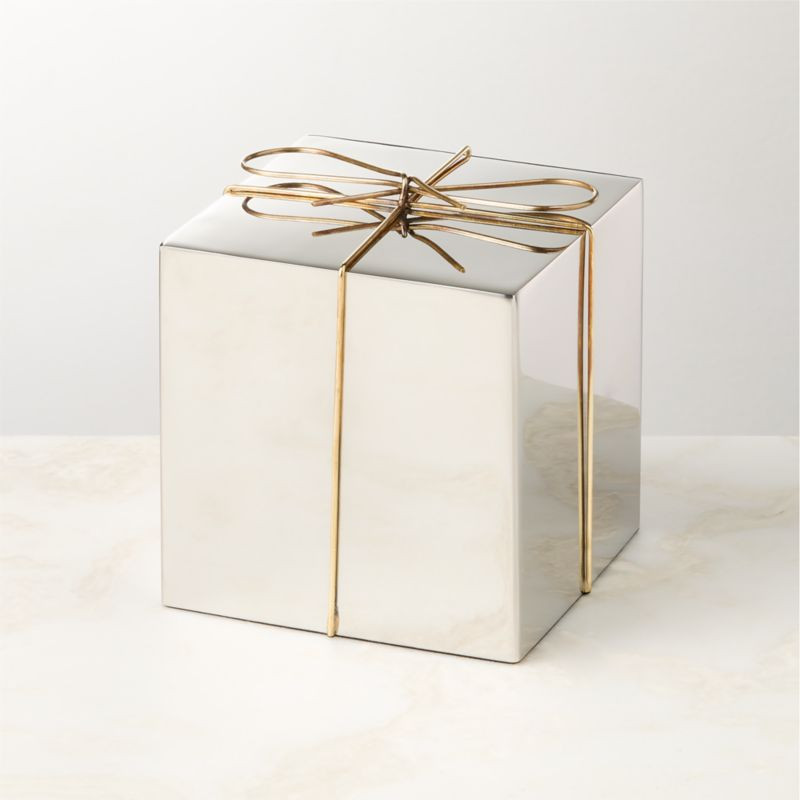 Two-Tone Present 5" Silver | CB2 | CB2